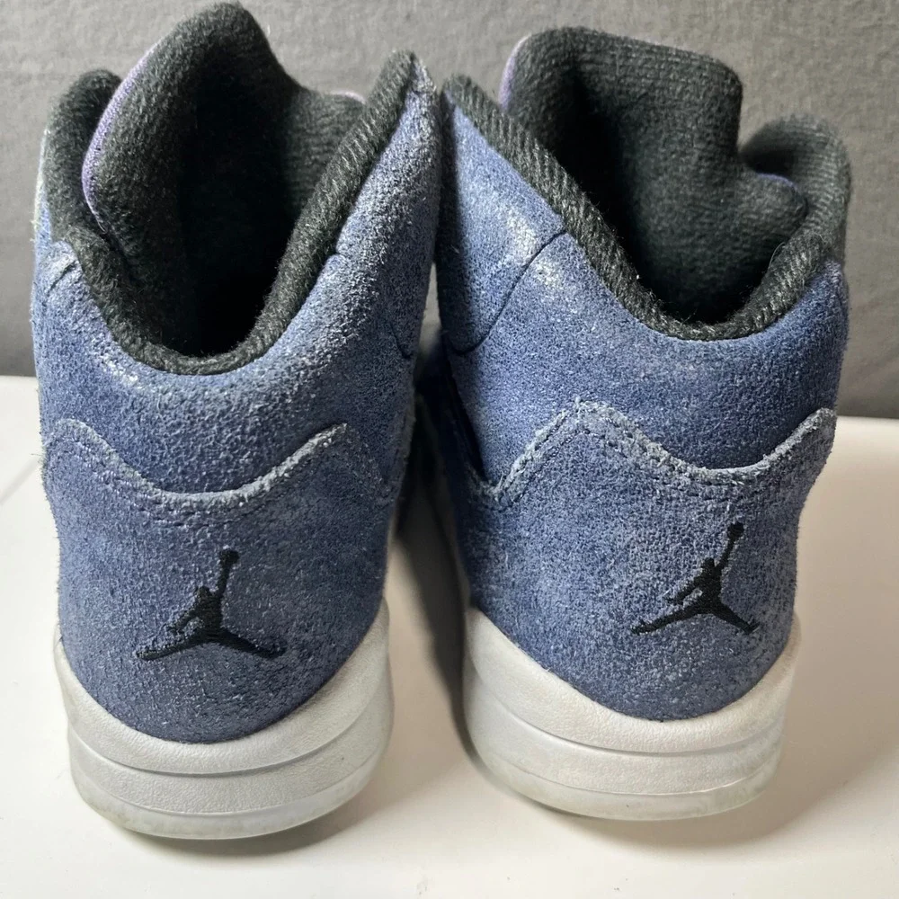 Jordan 5 Retro SE Craft Midnight Navy Kids Sneakers FN5453-400 Size 11C